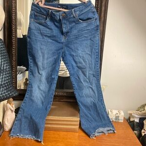 Boden distressed flare jeans size US12 EUC
